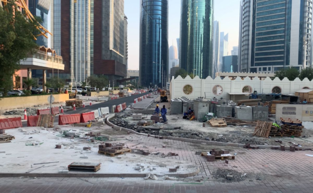 Qatar Is Reportedly Building Large Walls To Shield Visitors From Seeing Poor Neighborhoods Ahead Of The FIFA World Cup