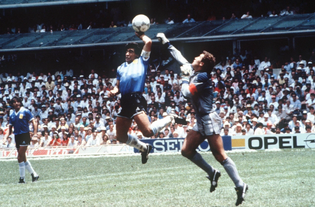 Diego Maradona: The Hand of God goal Has been dubbed the worst officiating blunder in World Cup history