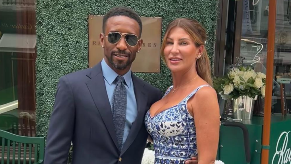 Jermain Defoe and his wife Donna Tierney put up a unified front following allegations that he solicited a nurse for sex shortly after their wedding