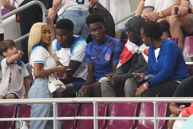 Bukayo Saka's girlfriend Tolami Benson and other wags celebrate with England's stars in Qatar