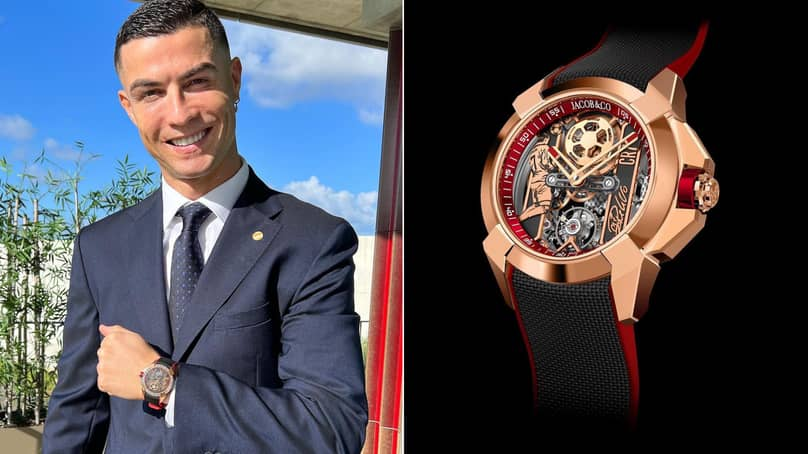 Cristiano Ronaldo Posted His New Watch With Featuring The Header He Scored Against Manchester United Immediately The Club Announced They Party Ways