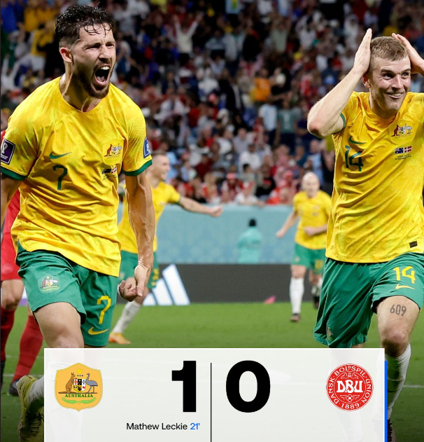 Australia Vs Denmark: Mathew Leckie's Goal Sends The Aussies Straight To Knockout Stage