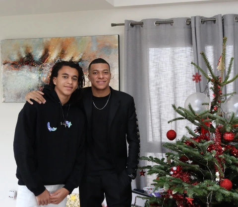 Kylian Mbappe and Brother 