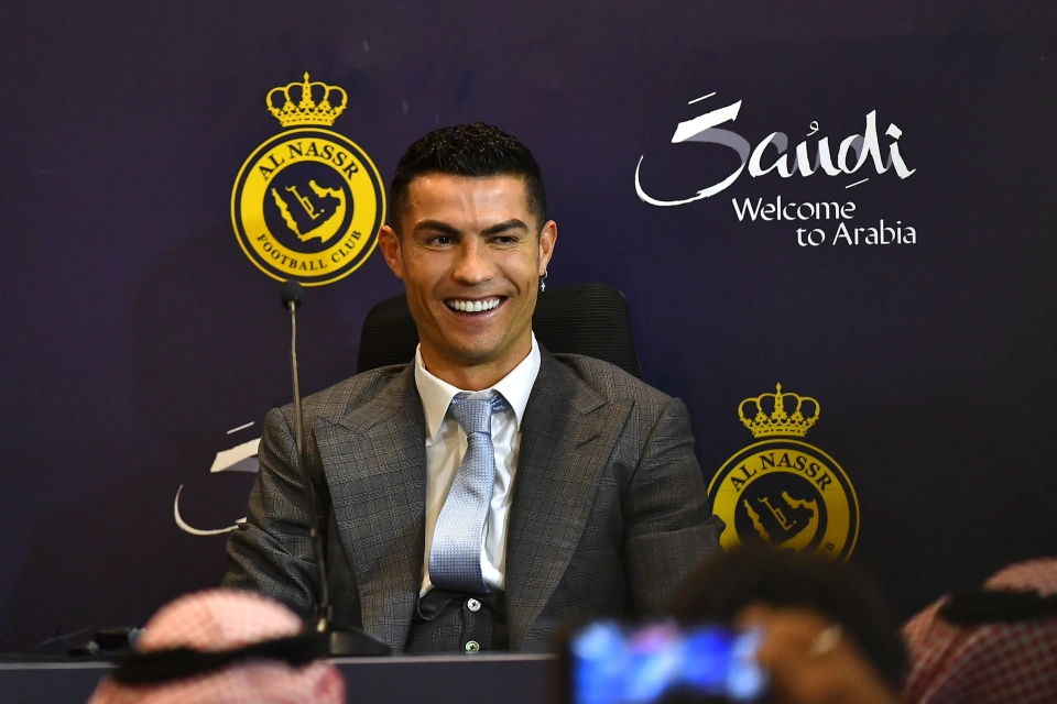 Cristiano Ronaldo makes an awful error during the Al-Nassr unveiling thinking he was in South Africa
