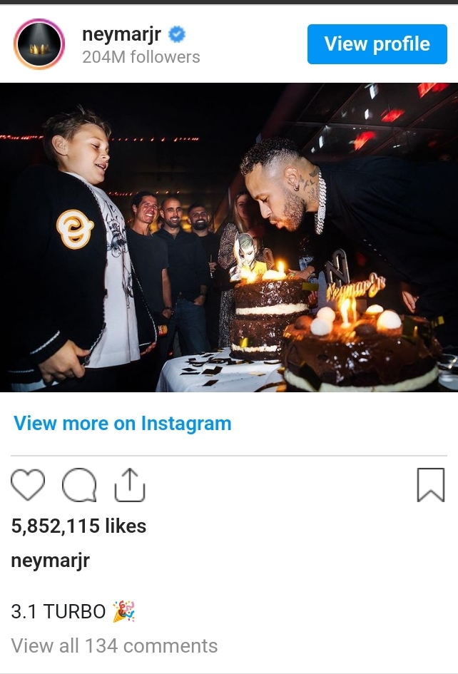 Neymar's birthday party 