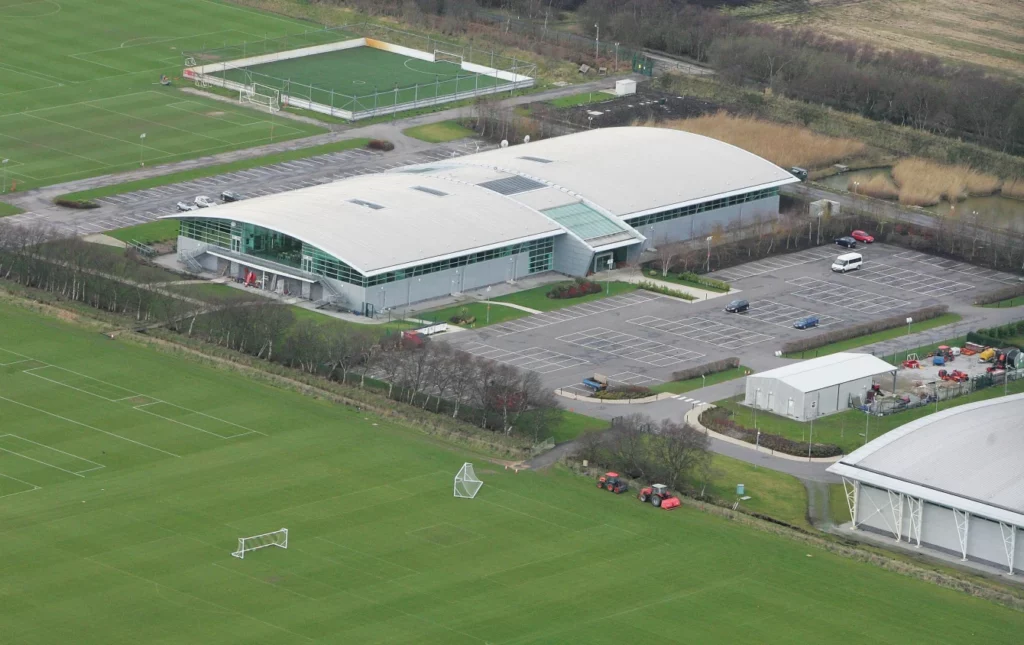 Manchester United training base in Carrington 