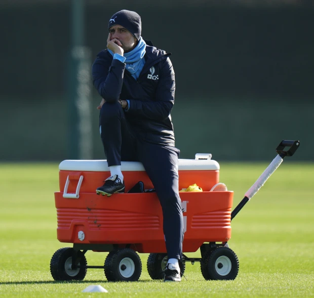 Pep Guardiola Looks Fed Up With Manchester City As Fresh Images Surfaces Online