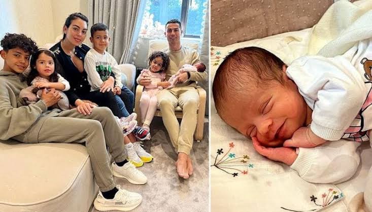 Cristiano Ronaldo and his family 