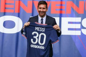 The unveiling of Lionel Messi at Paris Saint Germain 