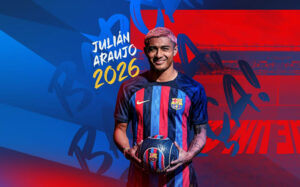 Julian Araujo signing for Barcelona 