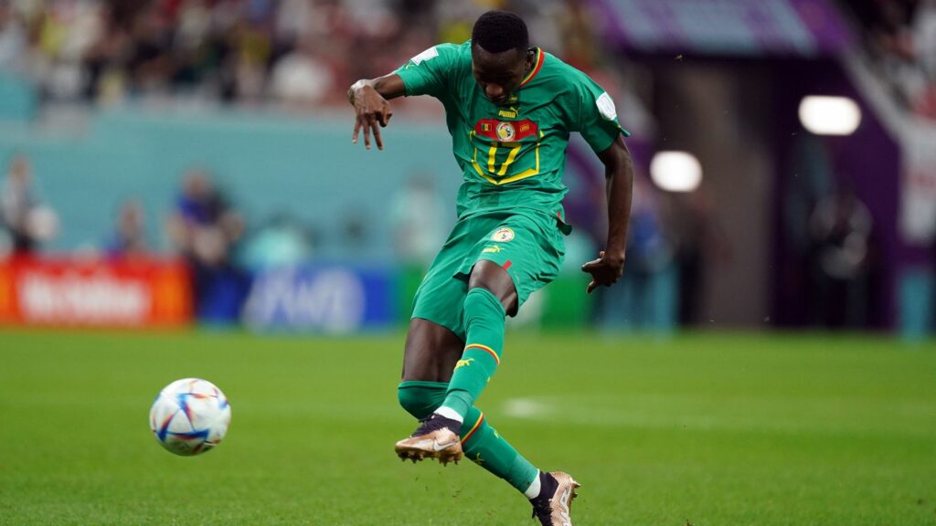 Pape Matar Sarr in action for Senegal