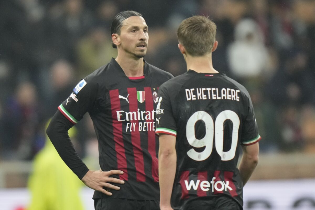 Zlatan Ibrahimovic Meets Frank Ribery As AC Milan Drew Salernitana