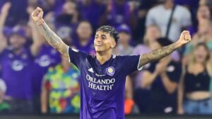 Facundo Torres in celebratory mood for Orlando City