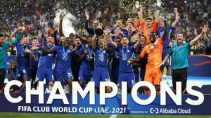 Chelsea winning the Club World Cup in UAE