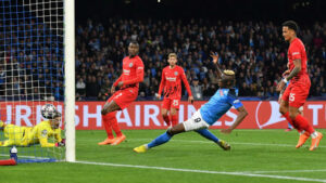 Osimhen's 2nd goal against Frankfurt in Naples in the UEFA Champions League