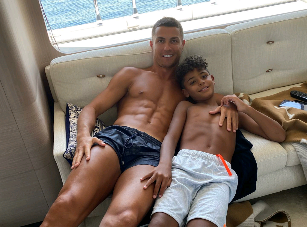 Cristiano Ronaldo and Cristiano Ronaldo Jr

PS: From Georgina Rodriguez Instagram account 