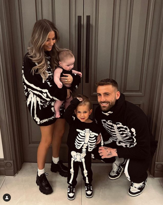 Luke Shaw Celebrates Easter With Daughter Storie 