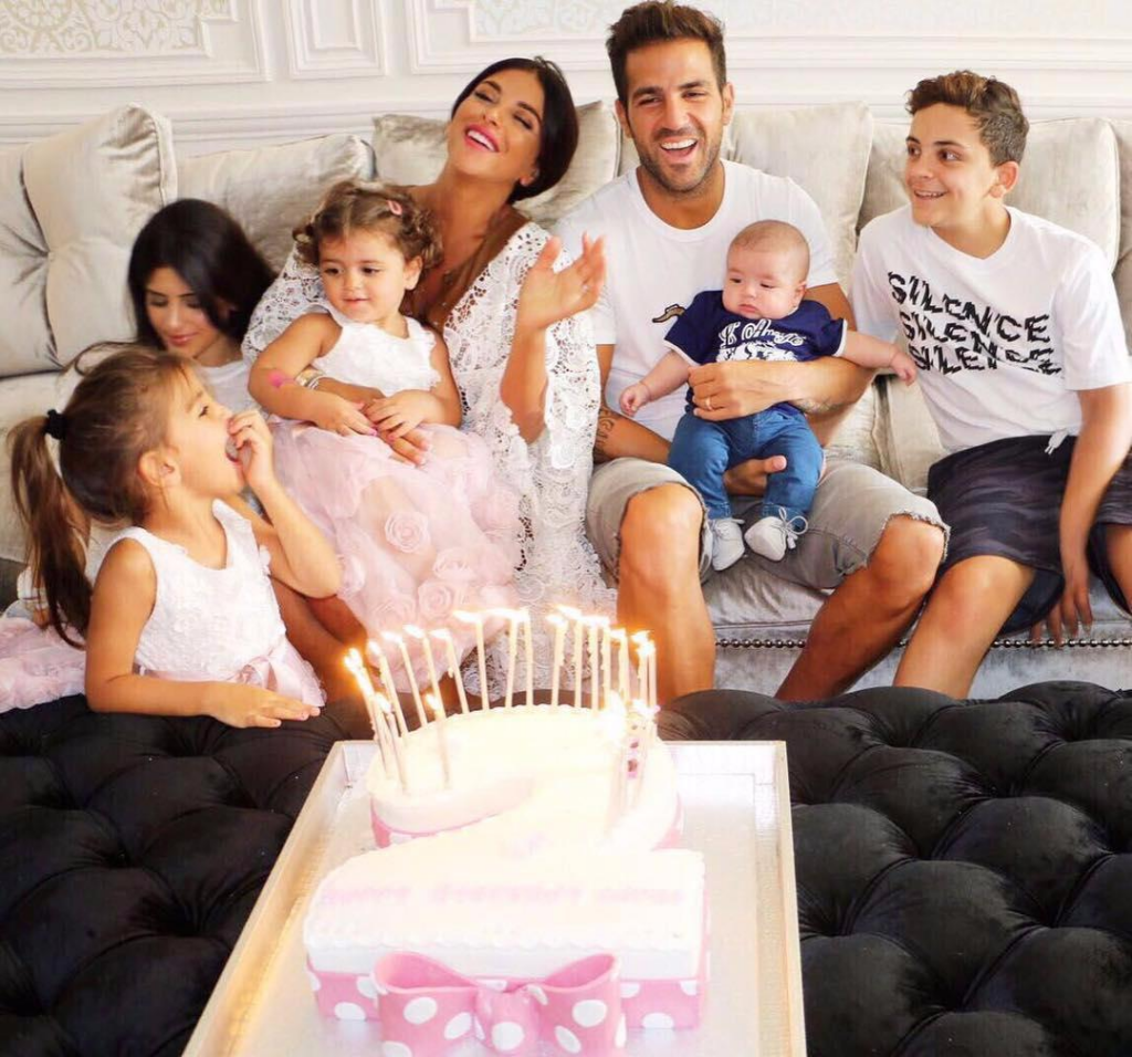 Cesc Fabregas Celebrates His Daughter Lia Who Just Turned 10 Years Old