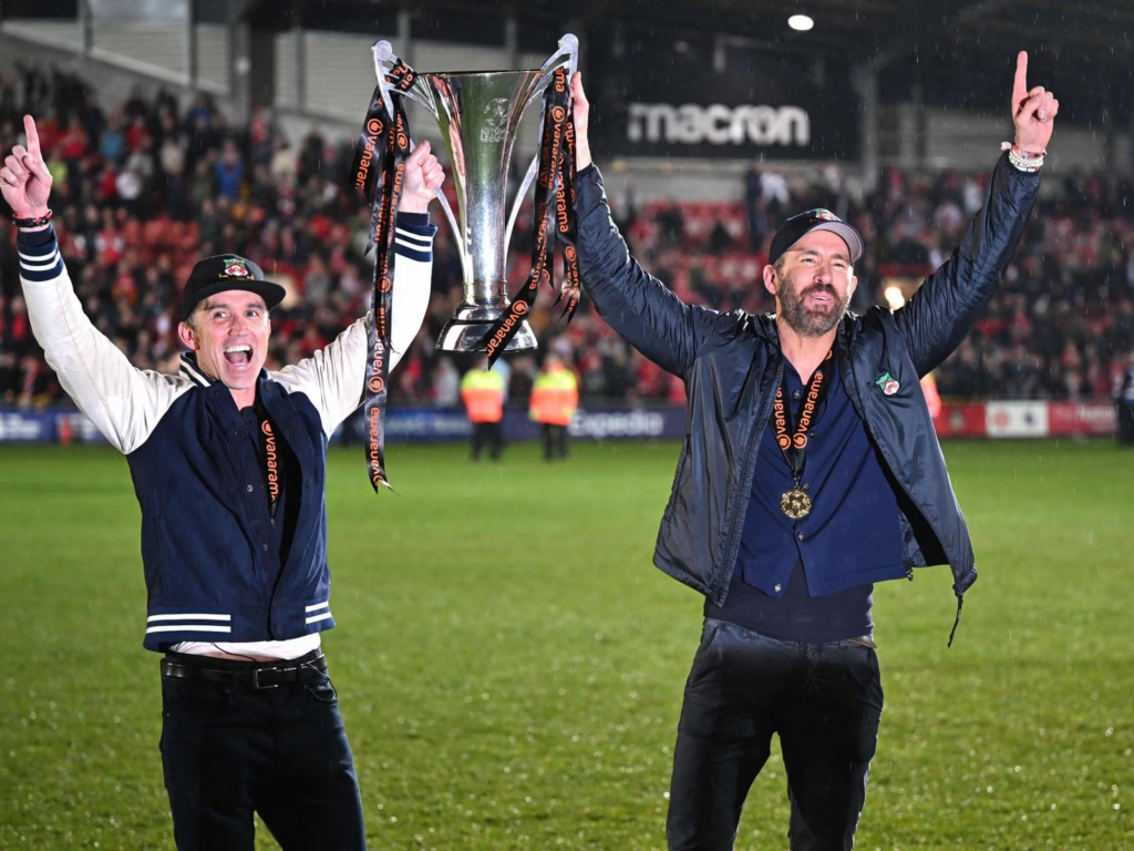 Ryan Reynolds and Rob McElhenney Shed Tears As They Watch Wrexham Gain Promotion