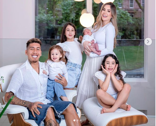 Roberto Firmino And Wife Larissa Pereira Celebrates Daughter Sophia As She Turns 1 Month