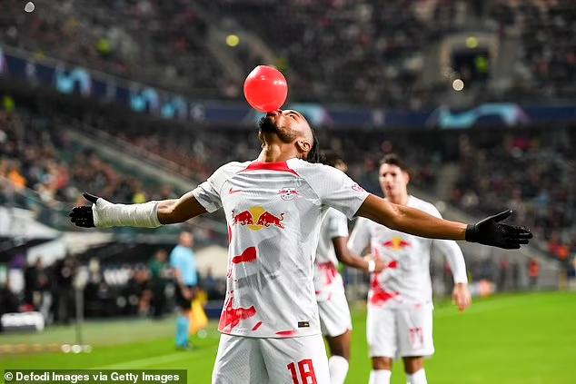 Christopher Nkunku Gives Chelsea Hope As He Celebrates With A Balloon