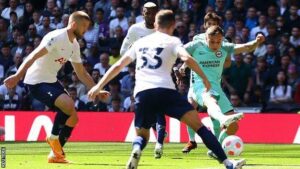 Leandro Trossard's goal the last time Brighton visited Tottenham Hotspur
