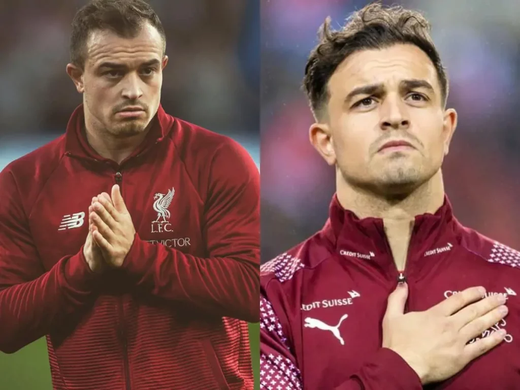 Before and after picture of Xherdan Shaqiri hair transplant