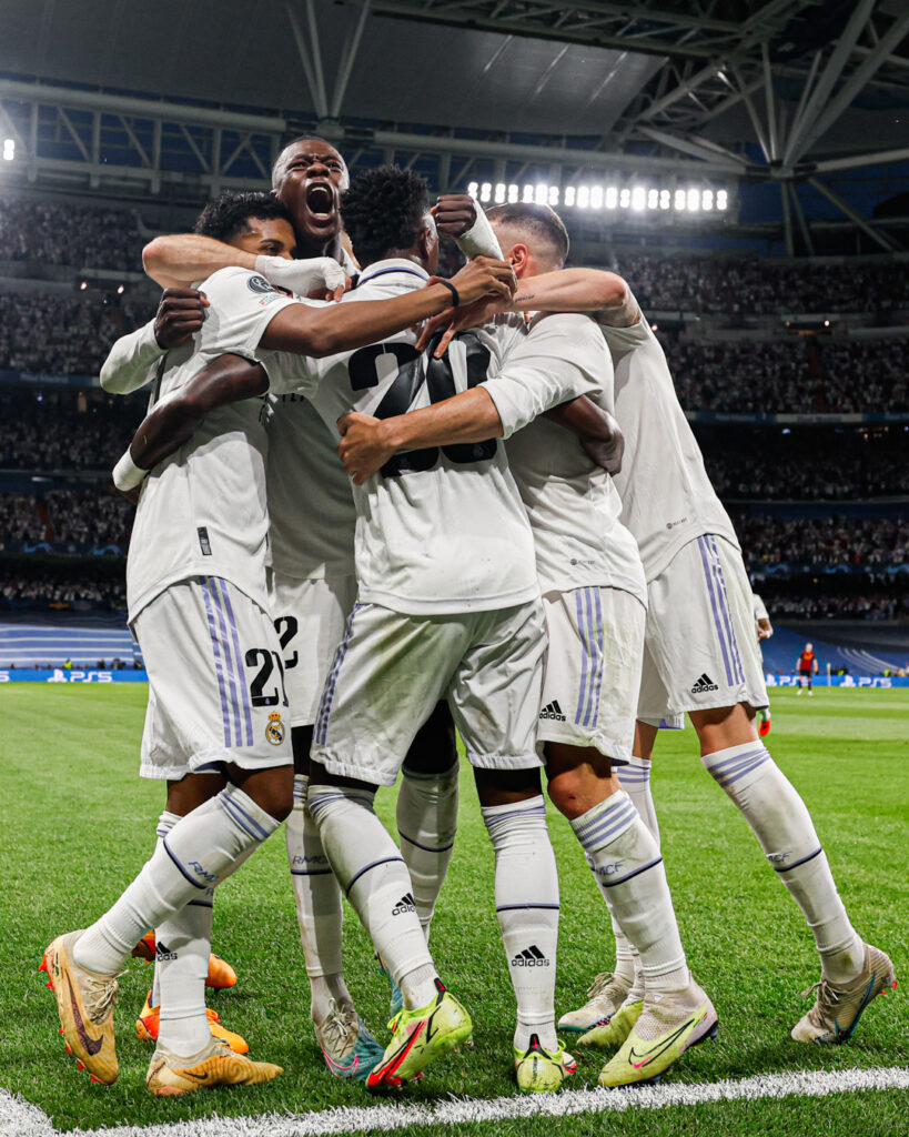 Real Madrid went into the lead via a lovely goal from Vinicius
