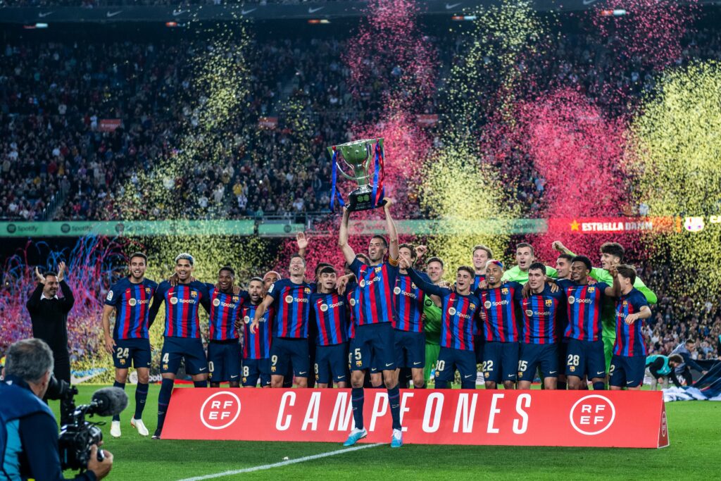 Barcelona had the chance to celebrate their La Liga title in front of a packed Camp Nou