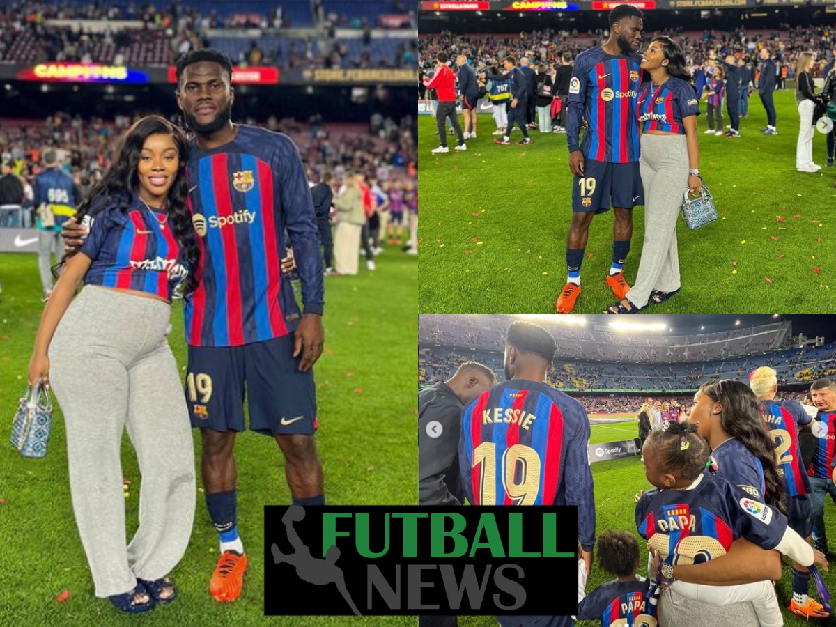 Franck Kessie Celebrates La Liga Win With Partner Joelle | Futball News