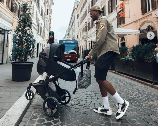 Tammy Abraham Enjoying A Little Daddy Time With Son Amari In Rome