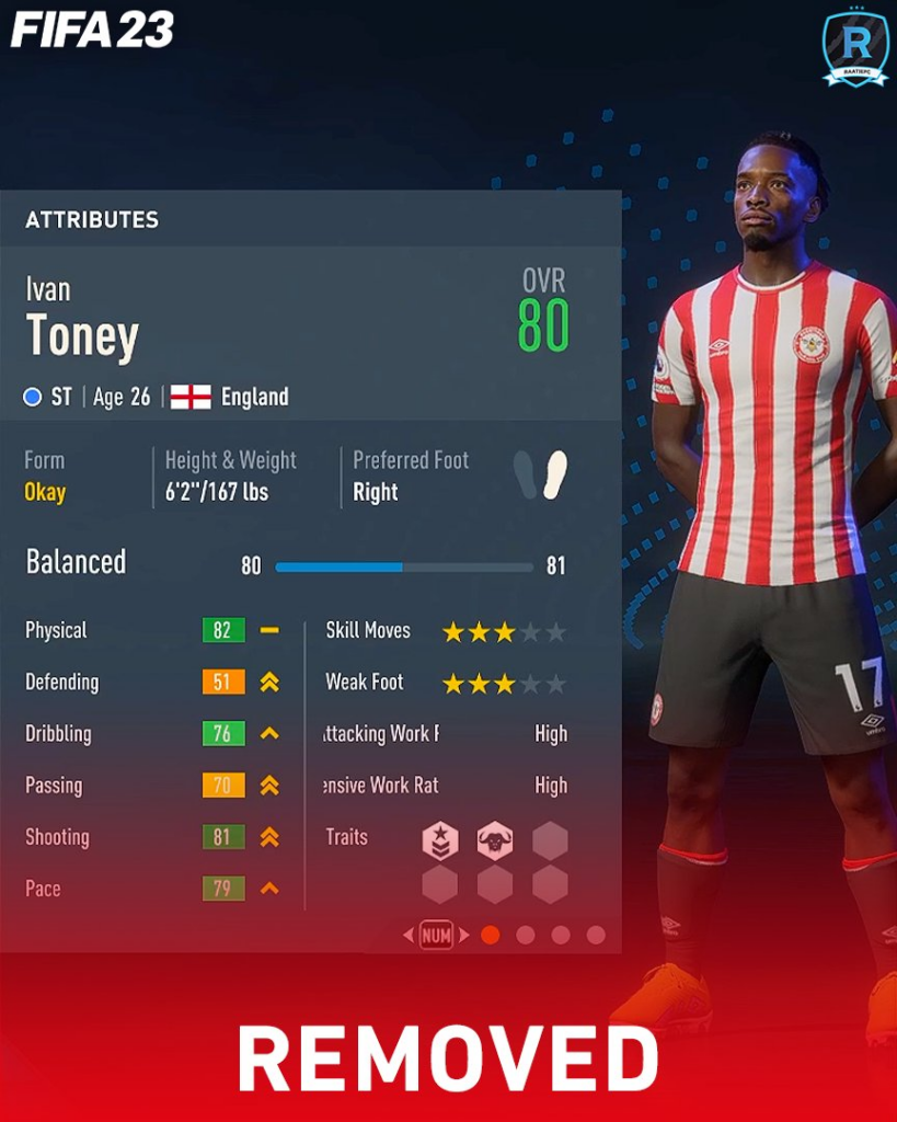 Ivan Toney Removed From FIFA 23 Following Ban Over Gambling