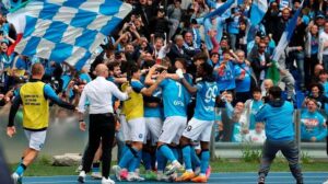 Victor Osimhen powered Napoli to the Serie A title for the first time in 33 years 