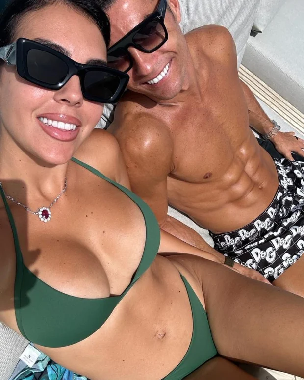 Georgina Rodriguez Reveals Body In Bikini As She Relaxes On £5.5M Yacht With Cristiano Ronaldo