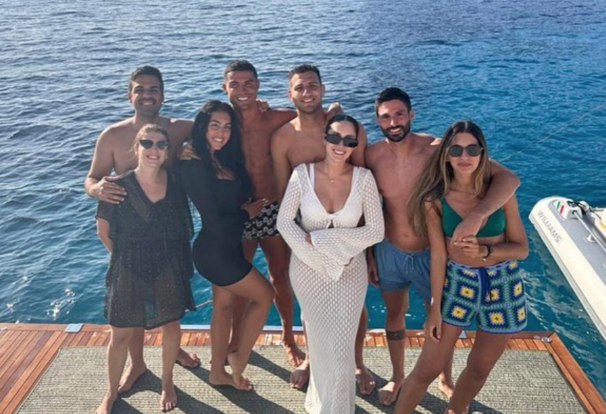 Diogo Dalot Enjoys A Nice Time With Cristiano Ronaldo And partner Georgina Rodriguez On Luxury Yacht