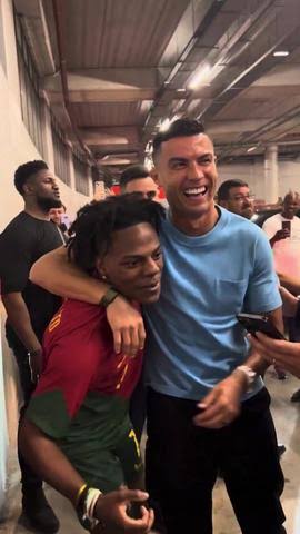 IShowSpeed Finally Meets Cristiano Ronaldo, Does Siuu Celebration ...