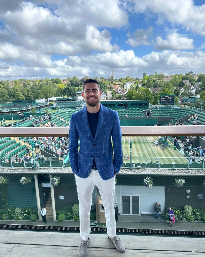 Jorginho at Wimbledon Championship