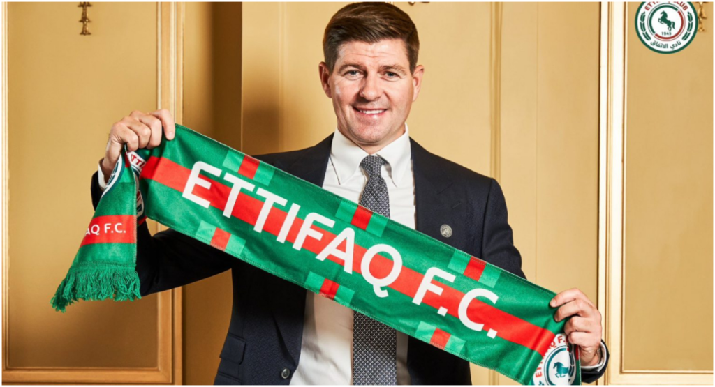 Steven Gerrard Named Manager Of Saudi Pro League Side Al-Ettifaq
