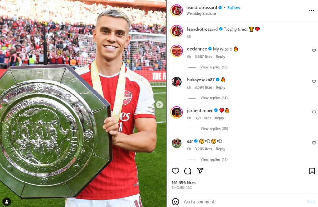 Arsenal Players Reacts To Winning The FA Community Shield