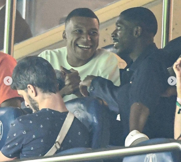 Kylian Mbappe Spotted Laughing With Ousmane Dembele As PSG Drew Lorient