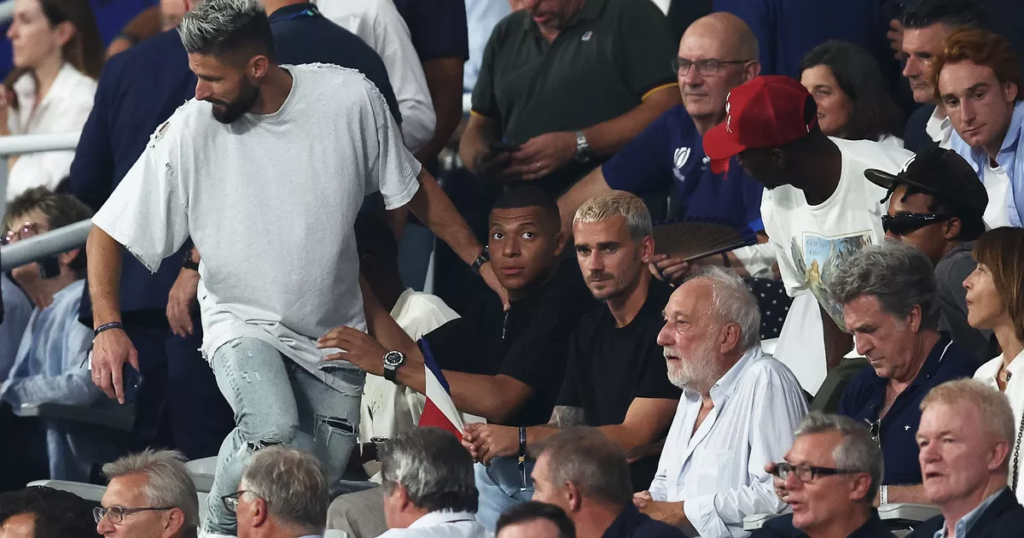 Kylian Mbappe Caught Lost As He Watches Rugby World Cup