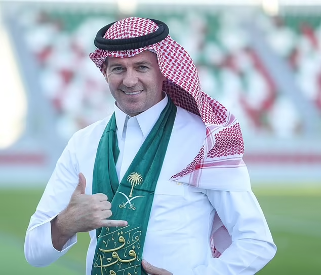 Steven Gerrard Poses For Saudi National Day Pictures