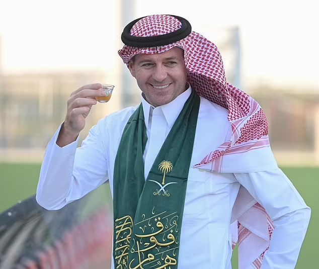 Steven Gerrard Poses For Saudi National Day Pictures