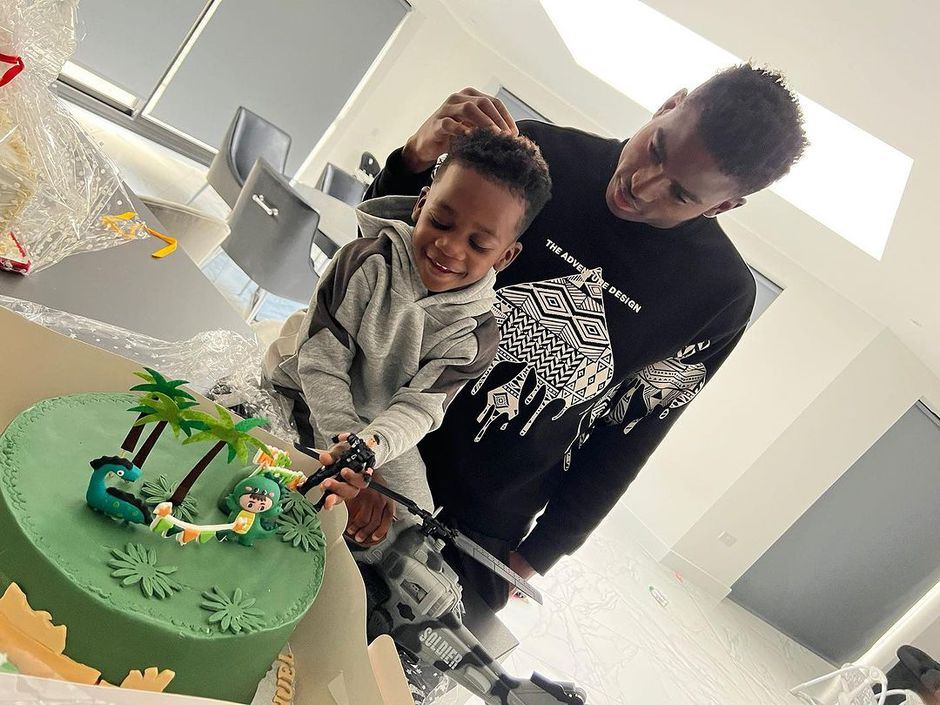 Taiwo Awoniyi Celebrates His Son Emmanuel As He Turns Three Years Old