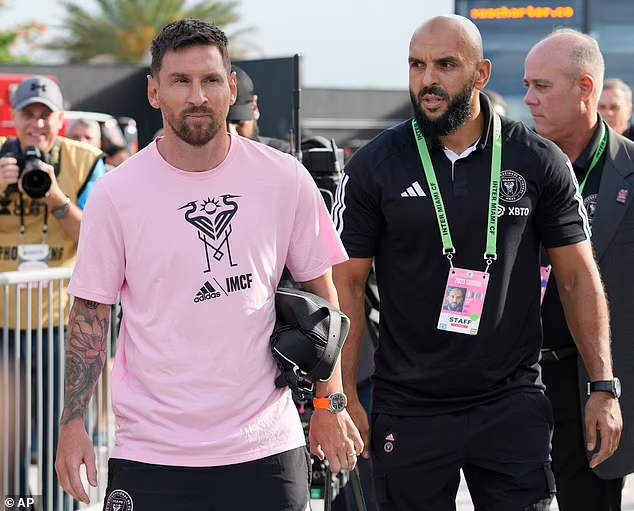 Robert Taylor Turned Up As Lionel Messi's Bodyguard For Halloween
