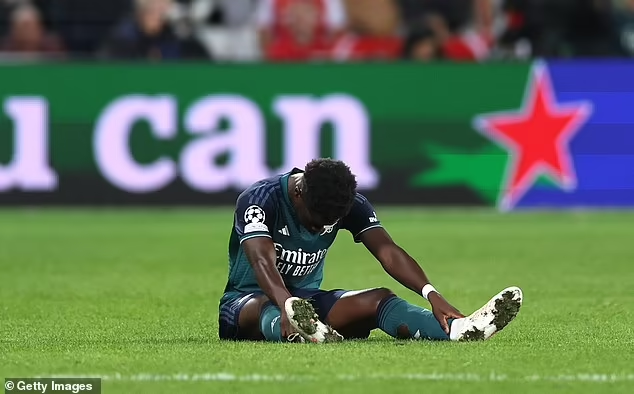 Bukayo Saka Suffers Injury Ahead Of Manchester City Clash
