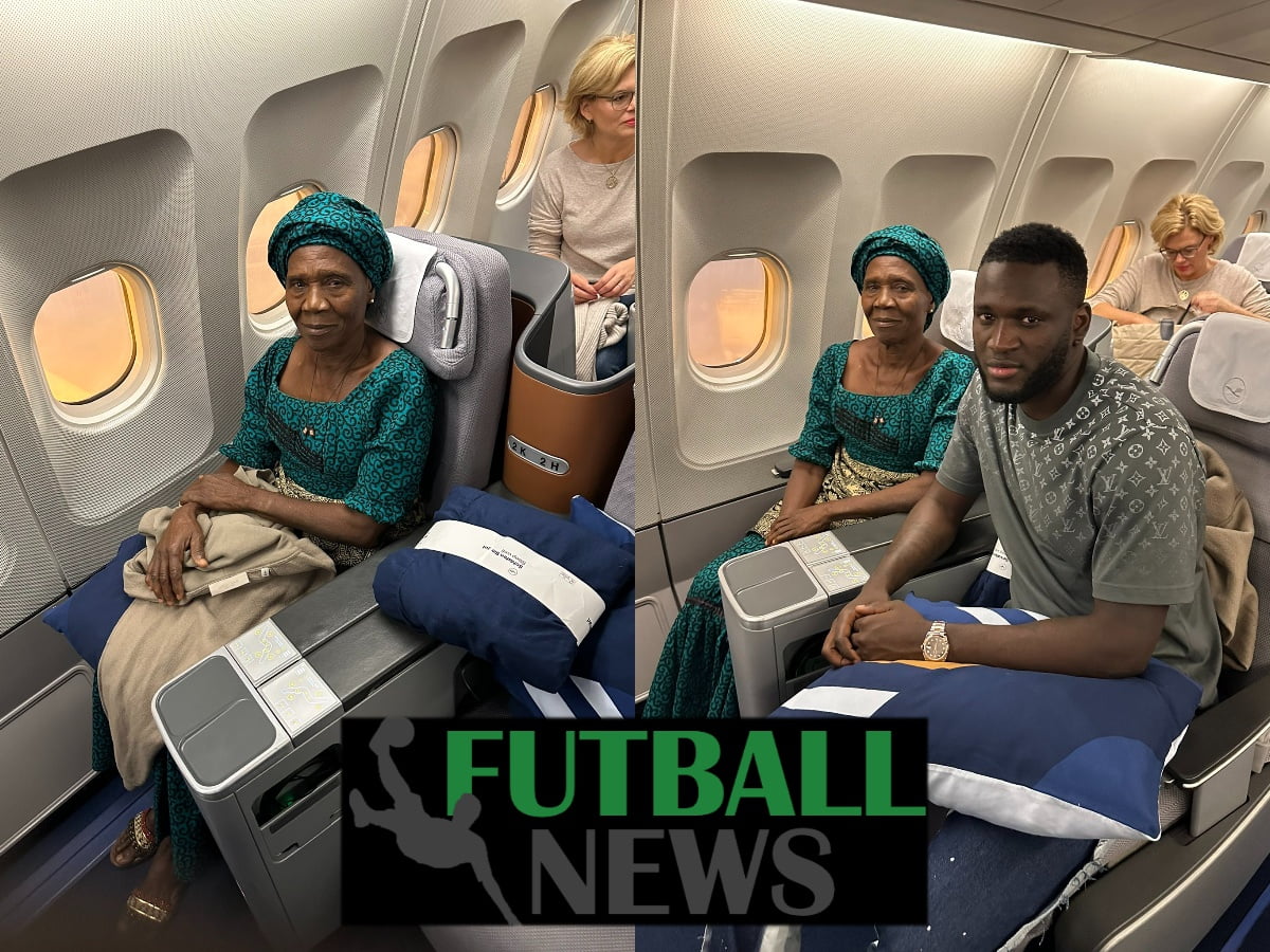 Victor Boniface Takes His Grandmother To Germany Just To Watch Him Play