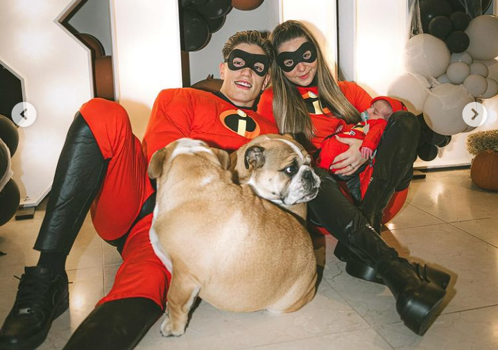Alejandro Garnacho And Partner Eva Garcia Dressed Up As The Incredibles For Halloween