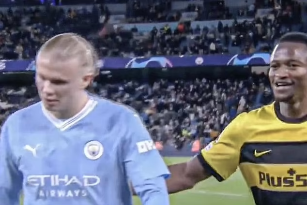 Erling Haaland Surpringly Gives Out His Jersey At Half-Time, See Why