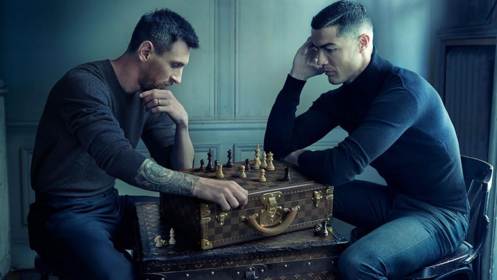 Rappers Drake And J. Cole Recreates Messi & Ronaldo's Iconic Image